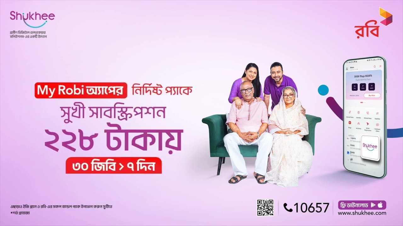 Exciting Shukhee Offer in MyRobi App’s Special Package!